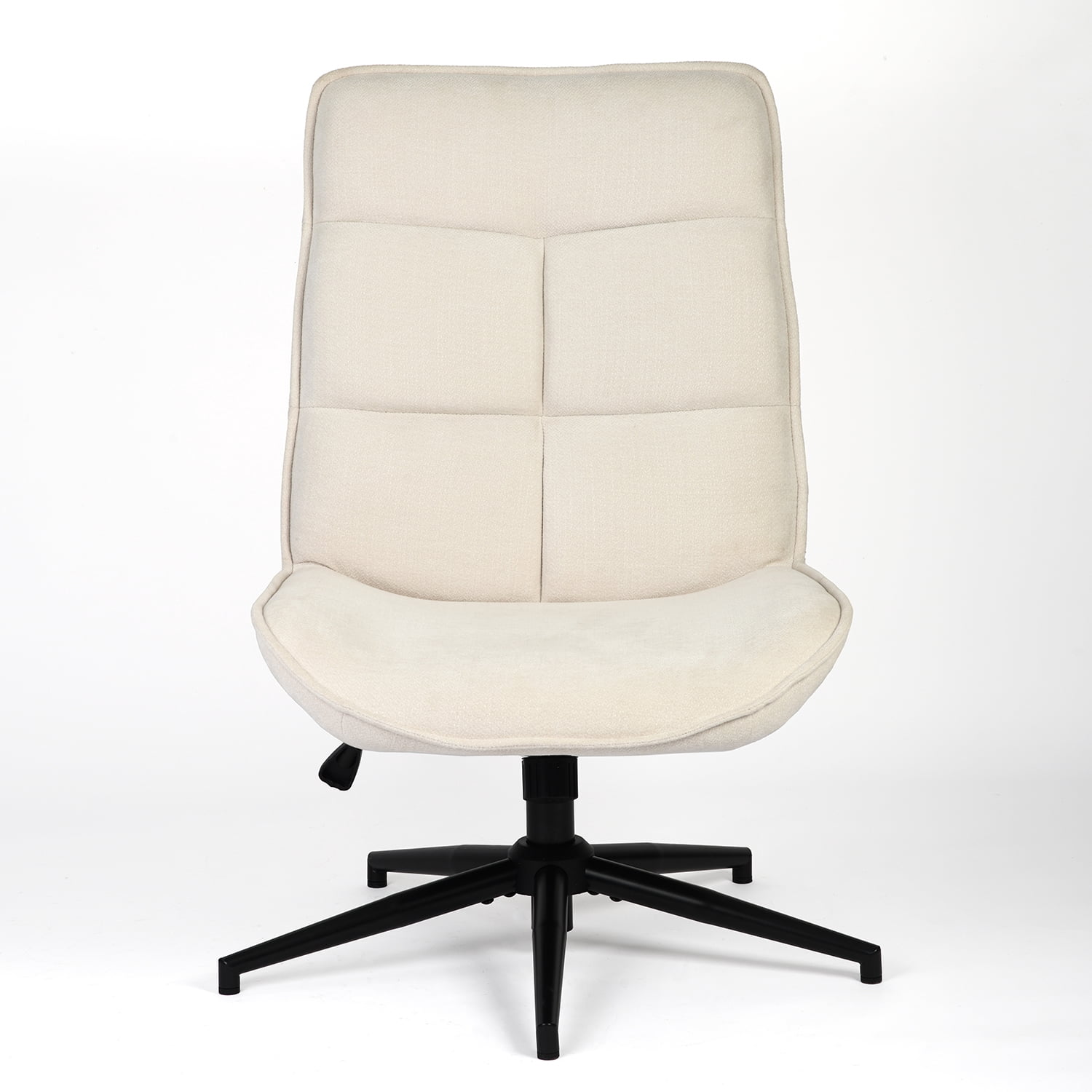 Homy Casa Swivel Accent Chair, with Height Adjustable and Tilt Function, Living Room, Office, Beige