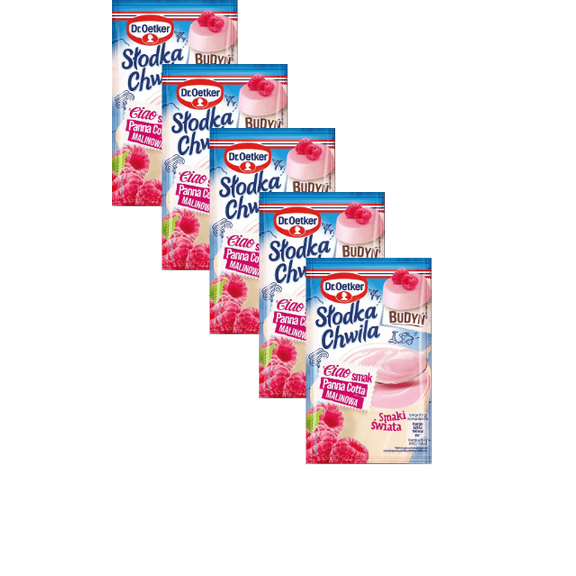 Dr. Oetker Slodka Chwila instant pudding PANNA COTA Raspberry