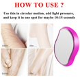 HMOONORY Micro Abrasive Exfoliator and Hair Removal Device Household