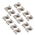 thumbnail image 1 of CAROOTU 30 Ou 120 Pcs Acier Inoxydable Verre à Effet de Serre Clips de Fixation W Type Clou de Jardin 304 Inoxydable, 1 of 7