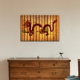 thumbnail image 3 of wall26 - Chinese Culture Canvas Wall Art - Chinese Dragon on Bamboo Style Background - Gallery Wrap Modern Home Art | Ready to Hang - 12x18 inches, 3 of 4