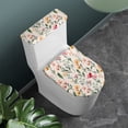 thumbnail image 2 of Renewold Fall Flowers Elongated Toilet Lid Cover Dust Cover Washable Toilet Tank Cover Set of 2 Soft Toilet Protector Cover Fits Most Toilet Tanks and Lids, 2 of 6