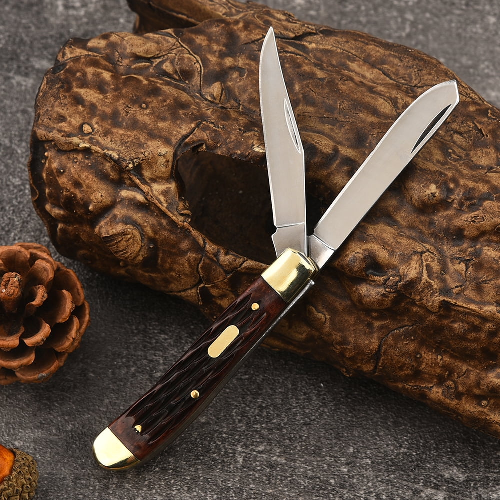 Classic Multi-Functional Copper Folding Knife - Gift for Boyfriend Dad, Outdoor Essential