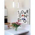 thumbnail image 4 of Marmont Hill "Toronto Square" By Molly Rosner Painting Art Print On White Wood, 18.0" x 1.5", 4 of 7