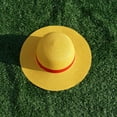 thumbnail image 4 of Sombrero de paja luffy One Piece Cosplay Cap Anime Sun Beach Hats Disfraz de actuación de Halloween TUNC Sencillez, 4 of 5