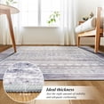 thumbnail image 7 of Ultrug Soft Boho Area Rug Moroccan Geometric Rugs Washable Carpet for Bedroom Living Room Home Decor,4'x6',Gray Blue, 7 of 7