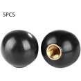 thumbnail image 4 of Jinsinto 5pcs Bakelite Ball Knob, Black Round Handle Gear Shift Ball Knob with M6 Thread Copper Insert, 4 of 5