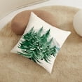 thumbnail image 4 of Spring Green Tree Throw Pillow Covers 18x18 Set of 2 Winter Christmas Nature Forest Trees Mountain Outdoor Pillows Cover Xmas Farmhouse Linen Decorative Cushion Case for Couch Bed Decor, 4 of 6