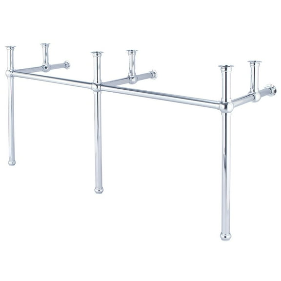 Water Creation 72 In. W. Double Wash Stand and P-Trap in Chrome Finish