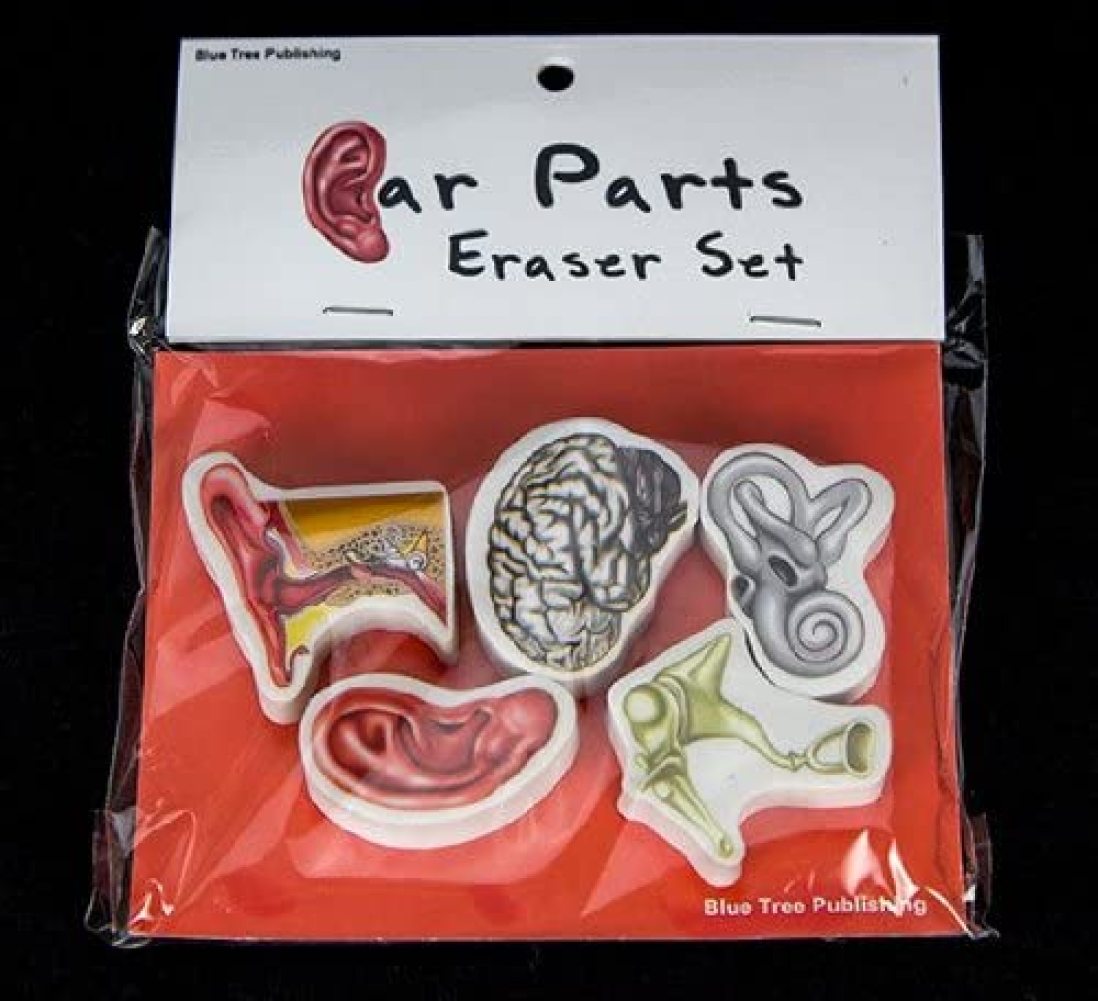 BalyFovin Ear Parts Erasers Set 5 Pieces, Audiologist Hearing Set
