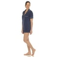 thumbnail image 2 of White Mark Women's Solid Short Pajama Set, 2 of 6