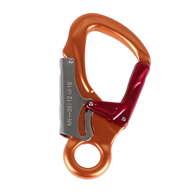 Bloqueo automático Catabinador doble Hook Snap Hook Keychain Spring Snap Hook 35kn para atacar la escalada Swing Rock Climbing