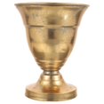 thumbnail image 1 of Golden Metal Flower Pot for Storage Trophy Cup Planter Vintage Style, 1 of 5