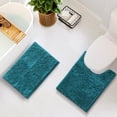 thumbnail image 3 of Alfombras de baño Hearth & Harbor Chenille, 43 x 61 cm, 51 x 61 cm, color verde azulado, 3 of 9