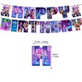 thumbnail image 3 of Kpop Demon Hunters Birthday Party Supplies,KPop Demon Hunters Birthday Party Supplies 1 flag +18 balloons +1 large power strip +12 small power strips, 3 of 8