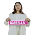 thumbnail image 4 of ISABELLA Classic Street Sign (2 Pack) Childrens Name Room Sign Road Sign | 4" X 18" Aluminum Metal Address Sign, 4 of 5