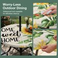 thumbnail image 5 of Round Outdoor Tablecloth with Umbrella Hole and Zipper, Sunflower Tablecloth with Elastic Waterproof, Summer Botanical Bee Farmhouse Watercolor Patio Table Covers for 31" - 35" Picnic Pool Tables, 5 of 9