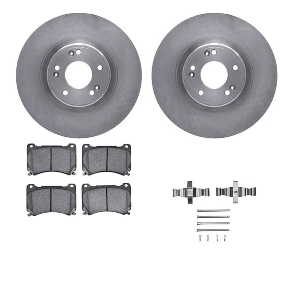 Dynamic Friction Company Front Brake Rotors with 5000 Advanced Brake Pads includes Hardware 6512-03282