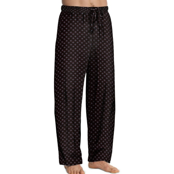 Hanes Mens ComfortSoft Cotton Printed Lounge Pants - Best-Seller, L, Geo Print