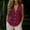 Wine, variant on Women's Casual Collar V Neck Button Down Sleeveless Tunic Blouse Shirt Tank Top with Pockets White