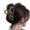 Green, variant on Women Hair Claw Transparent Matte Texture Heart Shape Hair Clip Back Head Shower Hair Claw Hair Accessories