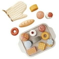 thumbnail image 1 of Tea Party Tableware Wooden Handicraft Toy Kitchen Pretend Play Set Cooking Coffee Bread For Toddlers Kids Birthday Gift Favors, 1 of 7