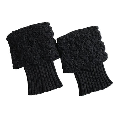 

IMSHIE Boot Cuff Socks - 1-pair Crochet Knitted Leg Warmer Short Boot Cover Toppers for Wife Daughter Girl Friends Mom to Keep Warm in Winter first-rate