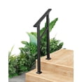 thumbnail image 1 of BeesClover Outdoor Handrails, Iron Stair Railing Kits with Adjustable Angle, Sturdy Metal Outdoor Hand Rails for Concrete,Wood,Cement and Marble Floor, 1 of 7