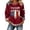 A1-Red, variant on Women's 4th of July Graphic Hoodless Sweatshirt Patriotic Independence Day Letter Print Style Casual Crewneck Sweatshirt Fall Winter Fashion Top Dark Blue M