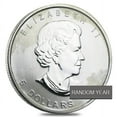 thumbnail image 2 of 1 oz Silver Canadian Maple Leaf (Milky, Cull, Damaged, Circulated, Cleaned), 2 of 3