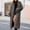 Dark Gray#1, variant on Drovellove Plus Size Women's Long Coat Winter Warm Overcoat with V Neck Collar | Fashionable Solid Color Outerwear for Casual Daily Wear and Party Nights