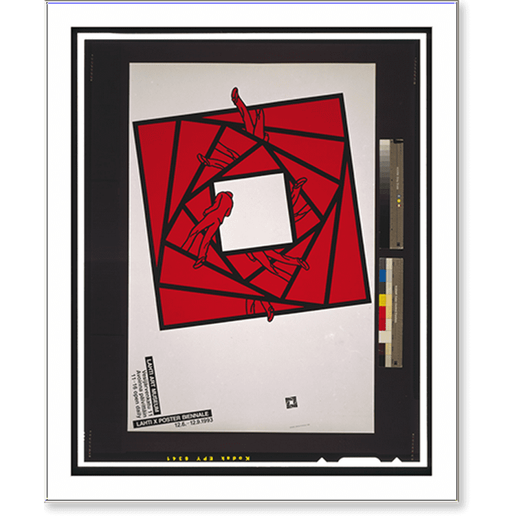 Historic Framed Print, Lahti X Poster Biennale.Shigeo Fukuda