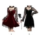 thumbnail image 5 of Vestido largo hasta la rodilla de verano Sonducket para mujer cuello en V Vino tinto, 5 of 6