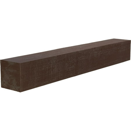 

Ekena Millwork 6 H x 6 D x 72 W Rough Cedar Faux Wood Fireplace Mantel Aged Pecan