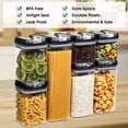 thumbnail image 3 of Kitchen Variety Set of 5 Pantry Organization Canisters with Lids, Multi-Purpose Kitchen Storage and Organization Solution, 3 of 8