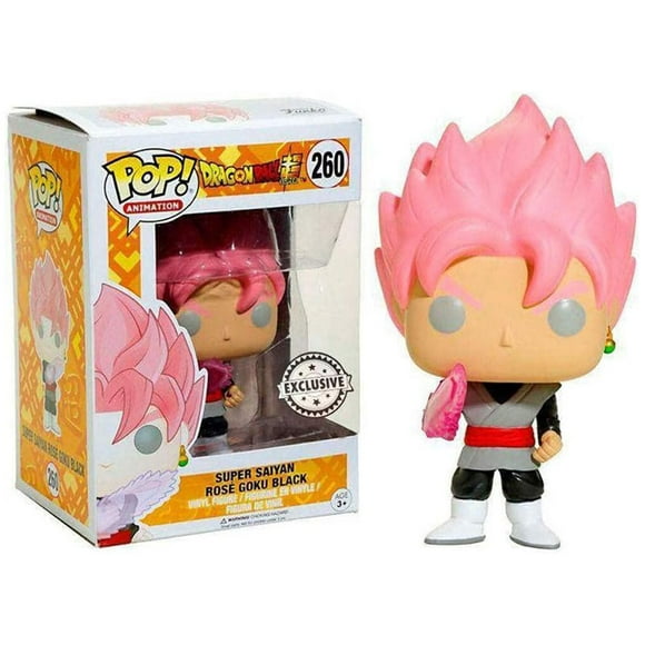 Funko Dragon Ball POP Animation Super Saiyan Rose Goku Black Exclusive Figure 260 Model Collecting Toy Gift ZR