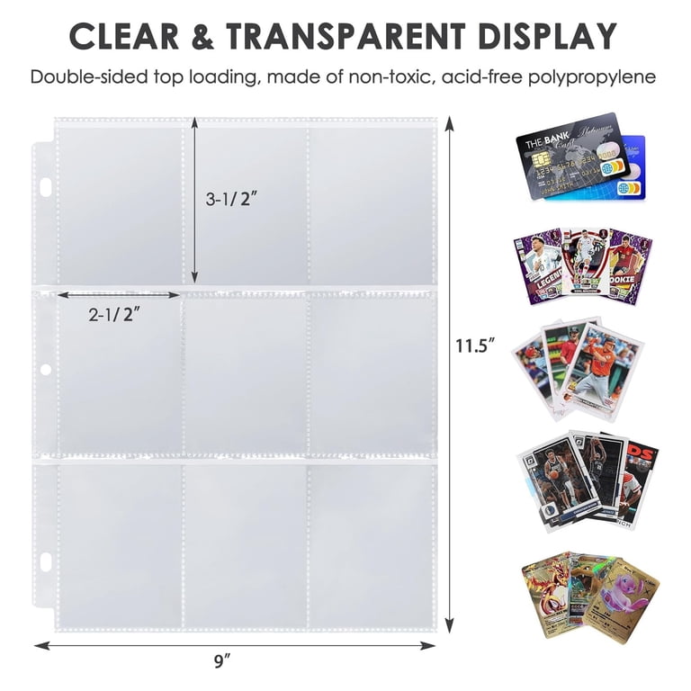 lorcana trading card binder Amazon.com: DRZERUI Mini Binder for Lorcana Cards - Holds 90 Cards,  2-Pocket Trading Album Compatible With Tokens and Rules Sheet