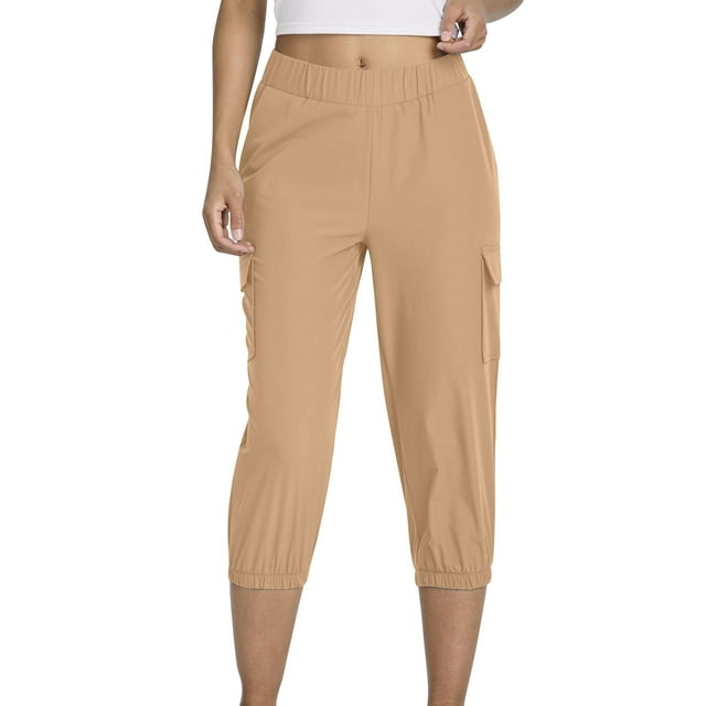 Jogger Sweatpant for Womens Drawstring Adjustable High Waisted Athletic Track Pants Athletic-Fit Tummy Control Put On Stretch Trousersworkout Running Yoga Gym Pants with Pockets