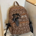 thumbnail image 6 of WAYUTE Kids Backpack Versatile Bow Knot Print Zip Up Back to School Backpack Lightweight Daypack for Students Daily Use Bookbag Casual School Activities, 6 of 7