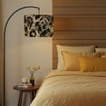 thumbnail image 6 of 2pcs Set Drum Lampshades (13"x 13"x 10"), Kesintisiz zebra kaplan leopar deri deseni siyah ve Fabric Lamp Shades, Large Replacement Shades for Table, Floor, and Pendant Lamps, Simple Assembly Needed., 6 of 8