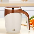 thumbnail image 1 of 400ml Self Stirring Coffee Mug with Lid USB Rechargeable for Coffee Milk Tea, 1 of 7