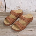 thumbnail image 5 of Kyusrd Pantoufles d'Été pour Femmes Intérieur et Extérieur Larges Sandales Décontractées de Mode pour Femmes Dames Chaussures Compensées Pantoufles d'Extérieur, 5 of 5
