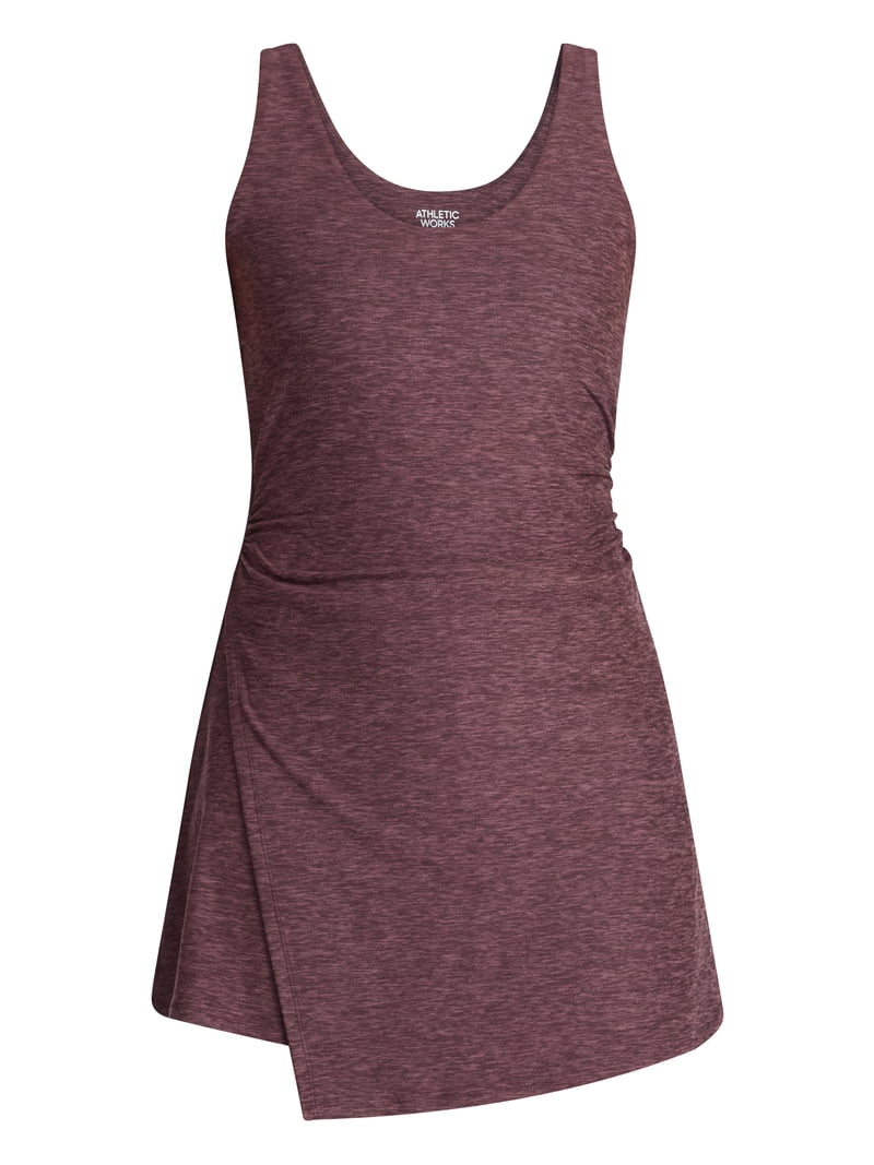sports dress for women Women's Tennis Dress with Built-in Shorts Scalloped Pink Golf Dress Ra –  Attraco