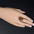 thumbnail image 3 of Sterling Silver and Baltic Honey Amber Classic Oval Ring, 3 of 6