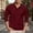 Red, variant on Men Polo Shirt Long Sleeve Button Down Tee Shirt Slim Fit Grey Casual Polos for Man