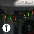 thumbnail image 6 of Alpine Corporation 228" 19' Long Solar Powered Multi-Color Dual Function Teardrop String Lights (Set of 2), 6 of 13