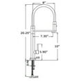 thumbnail image 2 of LaToscana  Elba Single Handle Pull-Out Spray Kitchen Faucet Chrome/Clear Chrome Finish, 2 of 2