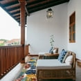 thumbnail image 5 of Leick Home Talipot Bright Palm 2' x 8' Runner Indoor/Outdoor Area Rug, 5 of 19