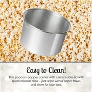 Wabash Valley Farms 25008A 6 QT Original Whirley Pop Stove Top Popcorn Popper