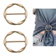thumbnail image 2 of BNNG Scarf Ring Clips Waist Buckle Clip T-Shirt Tie Pin Clip for Women Fashion Metal Circle Buckle for Clothes Hat Belt Decor Metal Round Circle Clip Buckle Clothing Ring Wrap Holder, 2 of 9